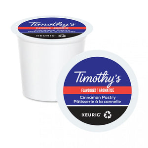 K Cup Coffee Timothy's Cinnamon Pastry