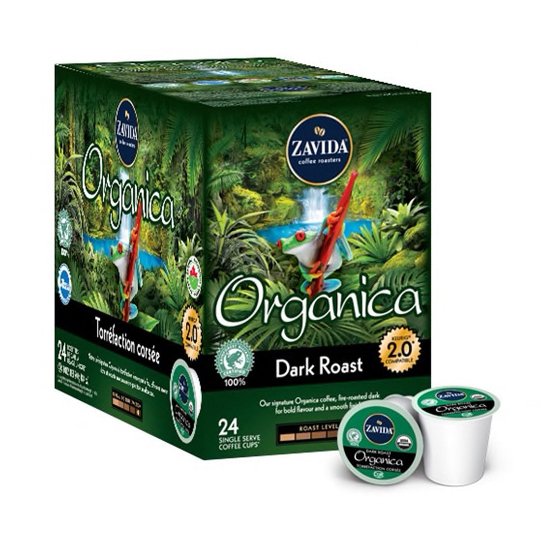 K Cup Zavida Coffee Roasters Organica Dark Roast