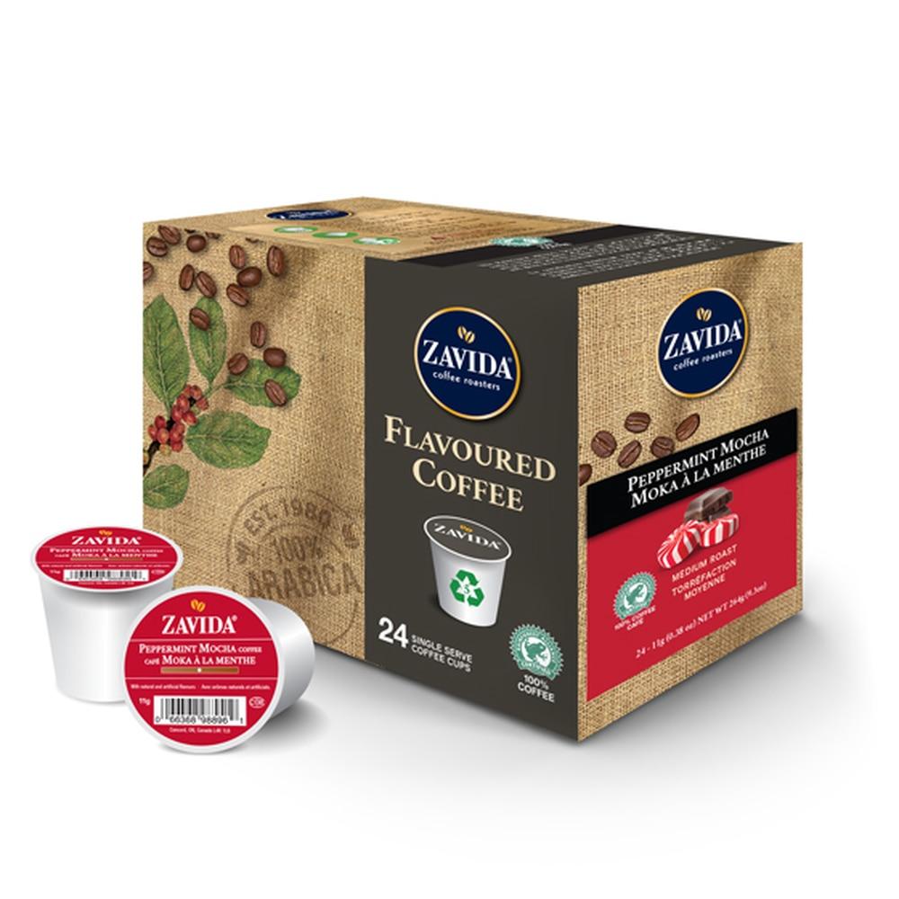 K Cup Zavida Coffee Roasters Peppermint Mocha